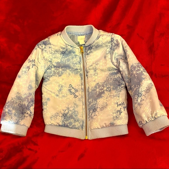 - Disney Frozen II bomber jacket 4 T - Picture 2 of 4